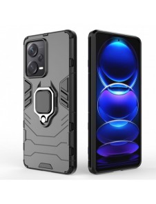 Ring Armor fodral för Xiaomi Redmi Note 12 Pro+ pansarskydd magnetisk hållare ring svart