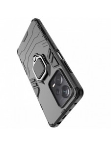 Ring Armor fodral för Xiaomi Redmi Note 12 Pro+ pansarskydd magnetisk hållare ring svart