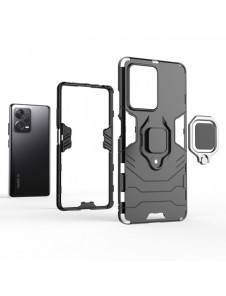Ring Armor fodral för Xiaomi Redmi Note 12 Pro+ pansarskydd magnetisk hållare ring svart