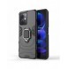 Ring Armor Case för Xiaomi Redmi Note 12 5G / Poco X5 5G Armor Cover Magnetisk Hållare Ring Svart