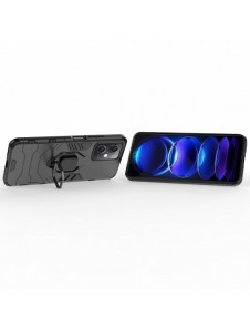 Ring Armor Case för Xiaomi Redmi Note 12 5G / Poco X5 5G Armor Cover Magnetisk Hållare Ring Svart