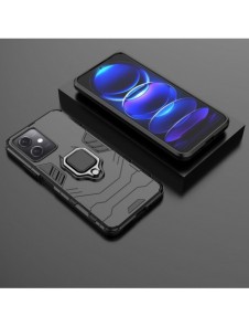 Ring Armor Case för Xiaomi Redmi Note 12 5G / Poco X5 5G Armor Cover Magnetisk Hållare Ring Svart