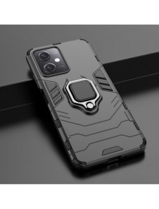 Ring Armor Case för Xiaomi Redmi Note 12 5G / Poco X5 5G Armor Cover Magnetisk Hållare Ring Svart
