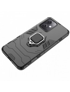 Ring Armor Case för Xiaomi Redmi Note 12 5G / Poco X5 5G Armor Cover Magnetisk Hållare Ring Svart