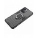 Ring Armor Case för Xiaomi Redmi Note 12 5G / Poco X5 5G Armor Cover Magnetisk Hållare Ring Svart