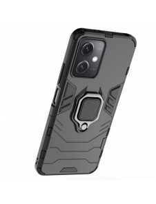 Ring Armor Case för Xiaomi Redmi Note 12 5G / Poco X5 5G Armor Cover Magnetisk Hållare Ring Svart