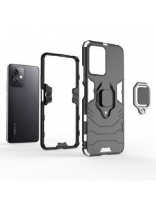 Ring Armor Case för Xiaomi Redmi Note 12 5G / Poco X5 5G Armor Cover Magnetisk Hållare Ring Svart