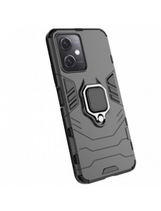 Ring Armor Case för Xiaomi Redmi Note 12 5G / Poco X5 5G Armor Cover Magnetisk Hållare Ring Svart