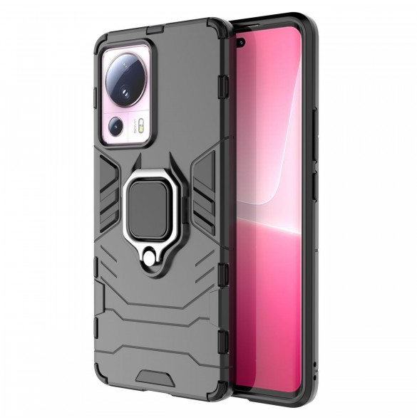 Ring Armor fodral till Xiaomi 13 Lite pansarskydd magnetisk hållare ring svart