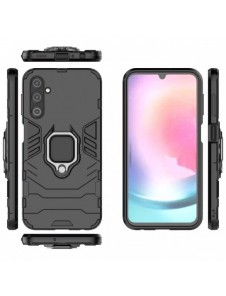 Ring Armor fodral till Samsung Galaxy A24 4G pansarskal magnetisk hållare ring svart