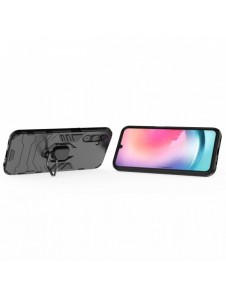 Ring Armor fodral till Samsung Galaxy A24 4G pansarskal magnetisk hållare ring svart
