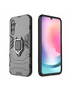 Ring Armor fodral till Samsung Galaxy A24 4G pansarskal magnetisk hållare ring svart