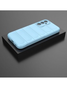 Magic Shield Fodral för Samsung Galaxy A24 4G flexibelt pansarskal ljusblått