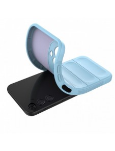 Magic Shield Fodral för Samsung Galaxy A24 4G flexibelt pansarskal ljusblått