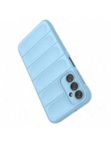 Magic Shield Fodral för Samsung Galaxy A24 4G flexibelt pansarskal ljusblått