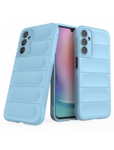 Magic Shield Fodral för Samsung Galaxy A24 4G flexibelt pansarskal ljusblått