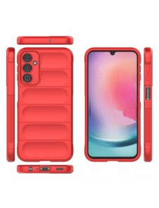 Magic Shield Fodral till Samsung Galaxy A24 4G flexibelt pansarskal rött