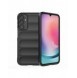 Magic Shield Fodral till Samsung Galaxy A24 4G flexibelt pansarskal svart