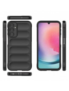 Magic Shield Fodral till Samsung Galaxy A24 4G flexibelt pansarskal svart