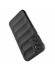 Magic Shield Fodral till Samsung Galaxy A24 4G flexibelt pansarskal svart