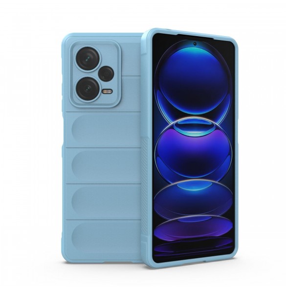 Magic Shield-fodral till Xiaomi Redmi Note 12 Pro+ flexibelt pansarskydd ljusblått