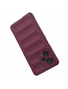 Magic Shield-fodral till Xiaomi Redmi Note 12 Pro+ flexibelt pansarfodral vinrött
