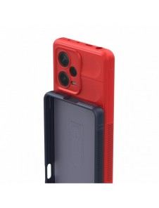 Magic Shield-fodral till Xiaomi Redmi Note 12 Pro+ flexibelt pansarfodral vinrött