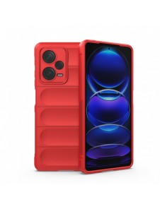 Magic Shield Fodral till Xiaomi Redmi Note 12 Pro+ flexibelt pansarskal rött
