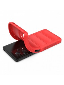 Magic Shield Fodral till Xiaomi Redmi Note 12 Pro+ flexibelt pansarskal rött