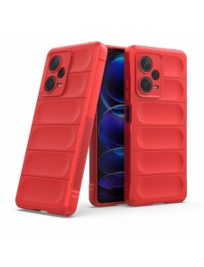 Magic Shield Fodral till Xiaomi Redmi Note 12 Pro+ flexibelt pansarskal rött
