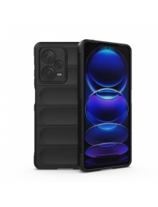 Magic Shield Fodral för Xiaomi Redmi Note 12 Pro+ flexibelt pansarskal svart