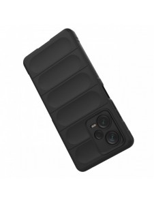 Magic Shield Fodral för Xiaomi Redmi Note 12 Pro+ flexibelt pansarskal svart