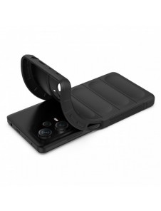 Magic Shield Fodral för Xiaomi Redmi Note 12 Pro+ flexibelt pansarskal svart