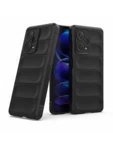 Magic Shield Fodral för Xiaomi Redmi Note 12 Pro+ flexibelt pansarskal svart
