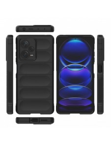 Magic Shield Fodral för Xiaomi Redmi Note 12 Pro+ flexibelt pansarskal svart