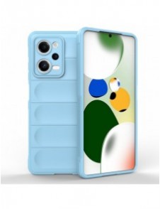 Magic Shield Case Cover för Xiaomi Redmi Note 12 Pro / Poco X5 Pro 5G Flexible Armor Cover Ljusblå
