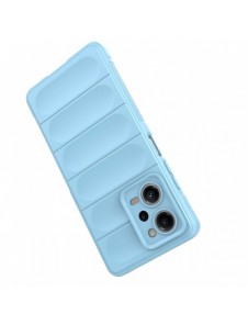 Magic Shield Case Cover för Xiaomi Redmi Note 12 Pro / Poco X5 Pro 5G Flexible Armor Cover Ljusblå
