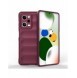 Magic Shield Case Cover för Xiaomi Redmi Note 12 Pro / Poco X5 Pro 5G Flexible Armor Cover Burgundy