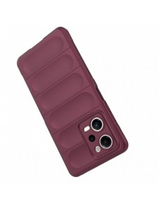 Magic Shield Case Cover för Xiaomi Redmi Note 12 Pro / Poco X5 Pro 5G Flexible Armor Cover Burgundy