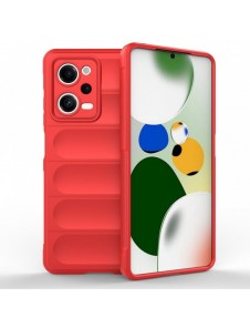 Magic Shield-fodral till Xiaomi Redmi Note 12 Pro / Poco X5 Pro 5G flexibelt pansarskal rött