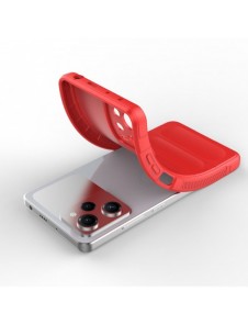 Magic Shield-fodral till Xiaomi Redmi Note 12 Pro / Poco X5 Pro 5G flexibelt pansarskal rött