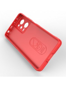 Magic Shield-fodral till Xiaomi Redmi Note 12 Pro / Poco X5 Pro 5G flexibelt pansarskal rött