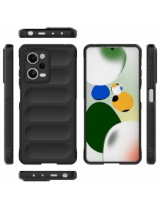 Magic Shield-fodral till Xiaomi Redmi Note 12 Pro / Poco X5 Pro 5G flexibelt pansarskal svart