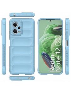 Magic Shield Case Cover för Xiaomi Redmi Note 12 5G / Poco X5 5G Flexible Armor Cover Ljusblå