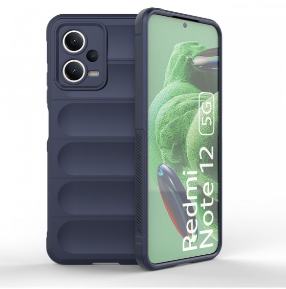 Magic Shield Fodral för Xiaomi Redmi Note 12 5G / Poco X5 5G Flexibelt Armor Fodral Blå