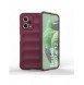 Magic Shield Case Cover för Xiaomi Redmi Note 12 5G / Poco X5 5G Flexibelt Armor Cover Burgundy