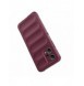 Magic Shield Case Cover för Xiaomi Redmi Note 12 5G / Poco X5 5G Flexibelt Armor Cover Burgundy