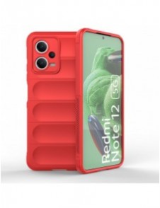 Magic Shield Fodral för Xiaomi Redmi Note 12 5G / Poco X5 5G Flexibelt Armor Cover Röd