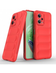 Magic Shield Fodral för Xiaomi Redmi Note 12 5G / Poco X5 5G Flexibelt Armor Cover Röd