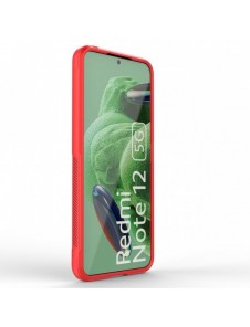 Magic Shield Fodral för Xiaomi Redmi Note 12 5G / Poco X5 5G Flexibelt Armor Cover Röd